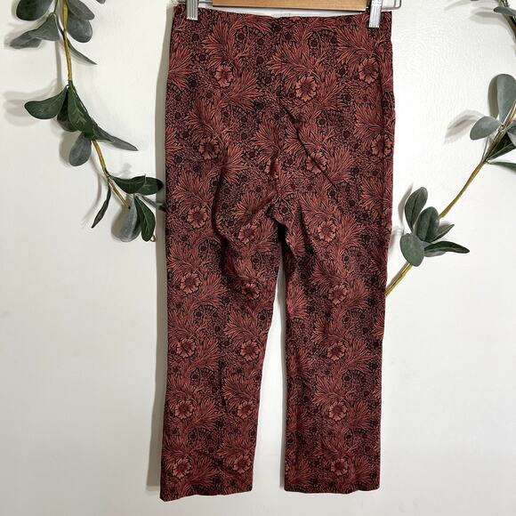 H&M Orange Floral Cropped Pants - Picture 4 of 5